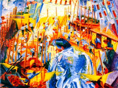 Boccioni-The Noise of the Street detail