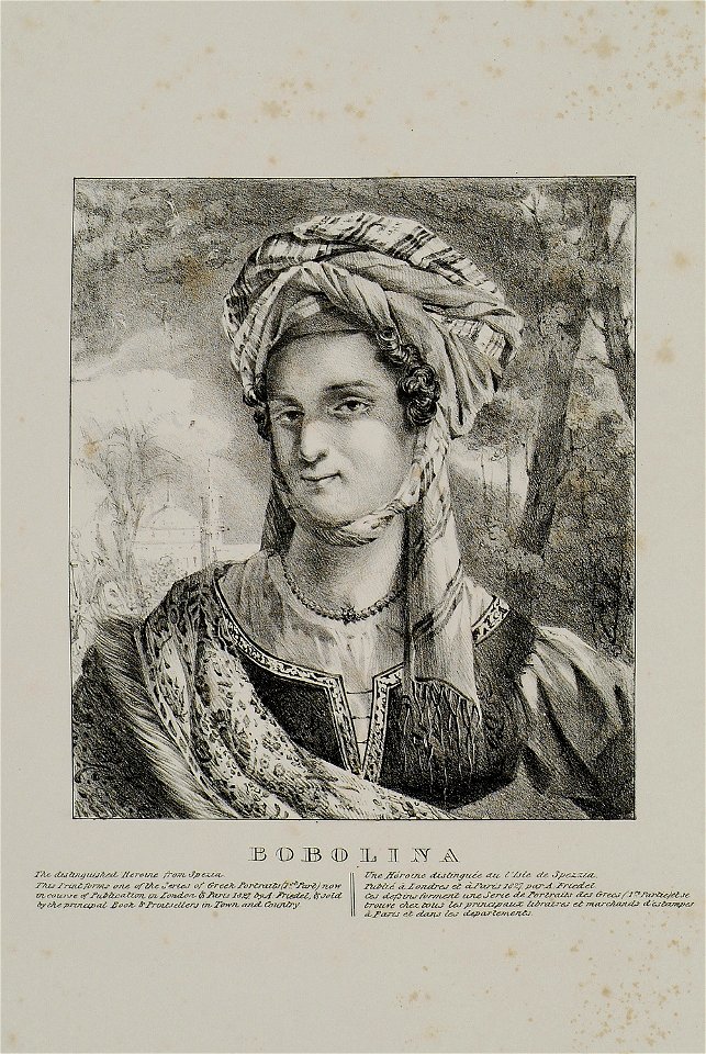 Bobolina, The distinguished Heroine from Spezia - Friedel Adam De - 1832