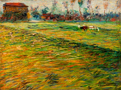 Boccioni - PAYSAGE, circa 1908