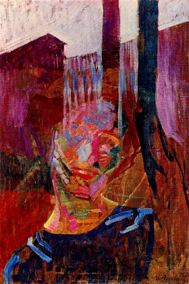 Boccioni - Scomposizione di testa di donna, 1911