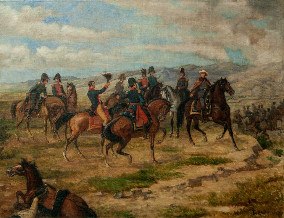 Boceto para la Batalla de Carabobo by Martín Tovar y Tovar