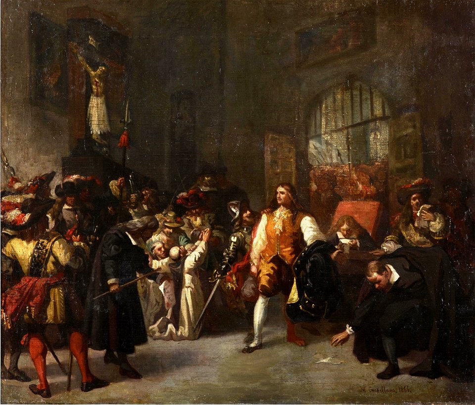 Boceto de la prisión de don Fernando de Valenzuela (Museo del Prado)