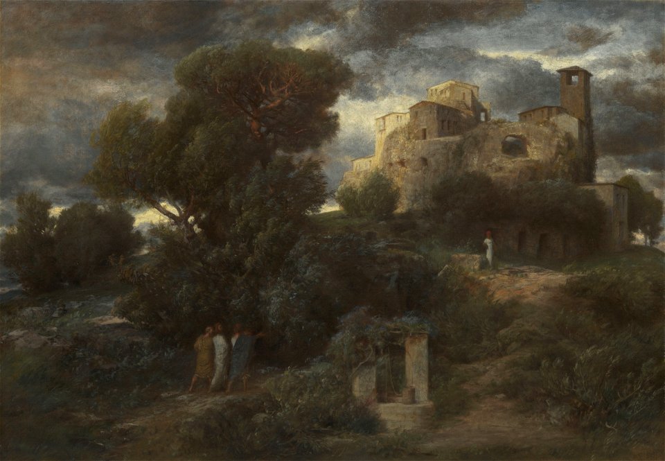 Arnold Böcklin - Der Gang nach Emmaus (1870)