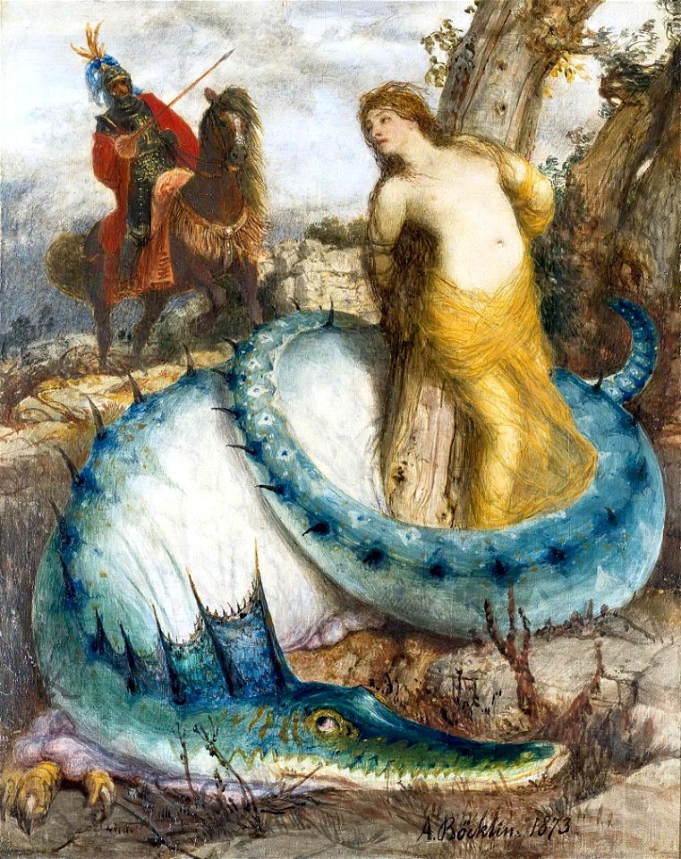 Arnold Böcklin - Ruggiero und Angelica (1873)
