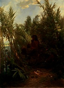 Arnold Böcklin - Pan im Schilf (1857)