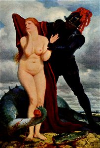 Böcklin, Arnold - Angelika, von einem Drachen bewacht - 1879-80