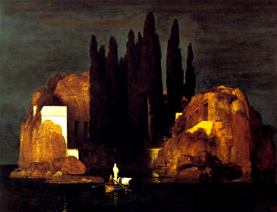 Arnold Böcklin - Die Toteninsel I (Kunstmuseum, Basel)