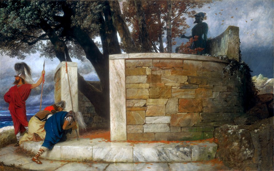 Arnold Böcklin - Das Heiligtum des Herkules (1884)FXD