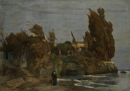 Arnold Böcklin - Villa am Meer II (1865)