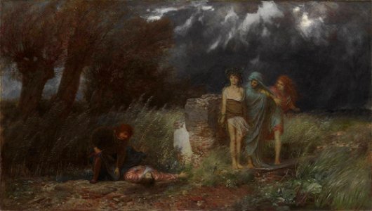 Arnold Böcklin - Ein Mörder, von Furien verfolgt (1870)