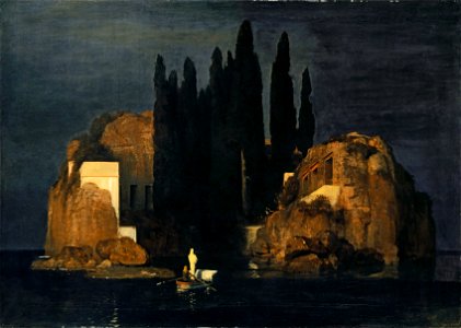 Arnold Böcklin - Die Toteninsel I (Basel, Kunstmuseum)