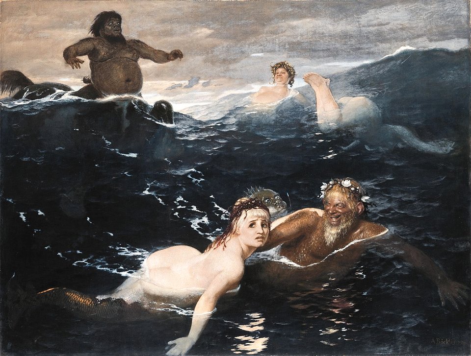 Arnold Böcklin - Im Spiel der Wellen (1883)