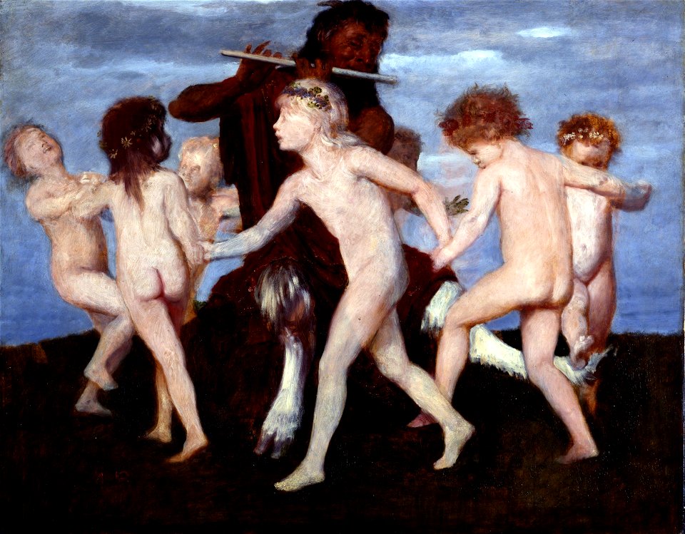 Arnold Böcklin - Pan im Kinderreigen (ca. 1884)