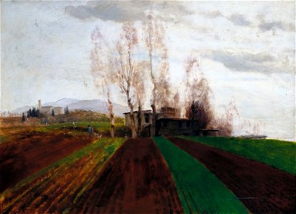 Arnold Böcklin - Ackerfluren im Vorfrühling (1884)