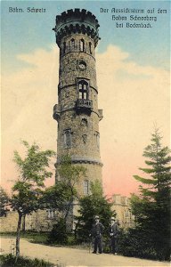 Bodenbach (CZ), Tschechien - Aussichtsturm auf dem Hohen Schneeberg (Zeno Ansichtskarten)