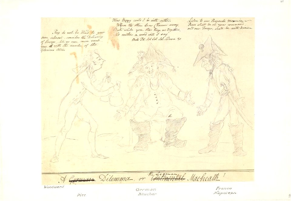 Bodleian Libraries, A dilemma, or- The German Macheath drawing