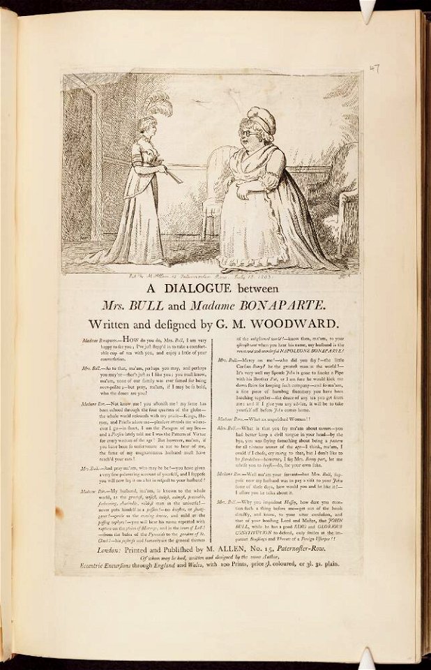 Bodleian Libraries, A dialogue between Mrs Bull Madame Bonaparte