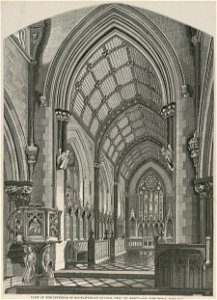 View of the interior of Bodelwyddan Church, near St. Asaph