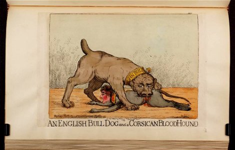 Bodleian Libraries, An English bull dog and a Corsican blood hound