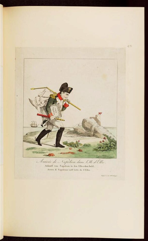 Bodleian Libraries, Arrivée de Napoleon dans l'IIe d'Elbe- Napoleon Bonaparte premier consul s'est rendu à Notre Dame pour y entendre la Sai