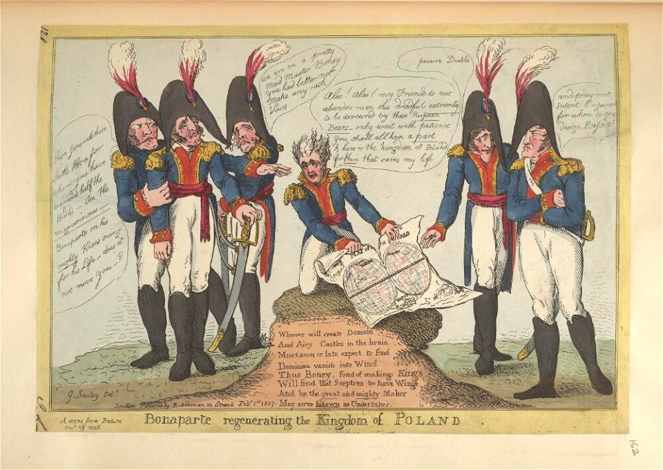 Bodleian Libraries, Bonaparte regenerating the kingdom of Poland- A scene from nature Decr 29 1806