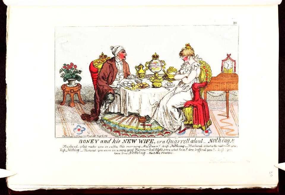 Bodleian Libraries, Boney and his new wife, or- a quarrel about nothing