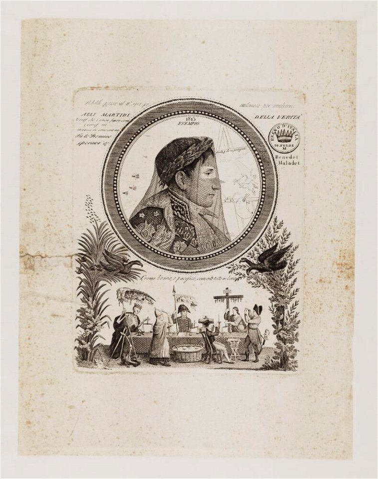 Bodleian Libraries, Alle martiri della verità- Napoleon Bonaparte premier consul s'est rendu à Notre Dame pour y entendre la Sainte Messe cé