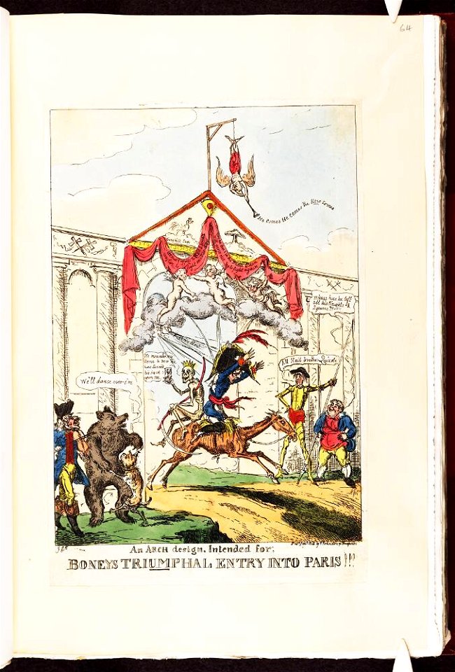Bodleian Libraries, An arch design, intended for- Boney's triumphal entry into Paris