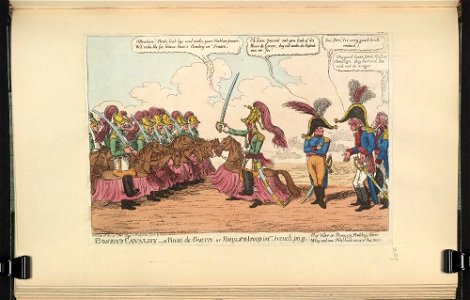 Bodleian Libraries, Boney's cavalry a ruse de guerre or- Bayes's troop in French pay