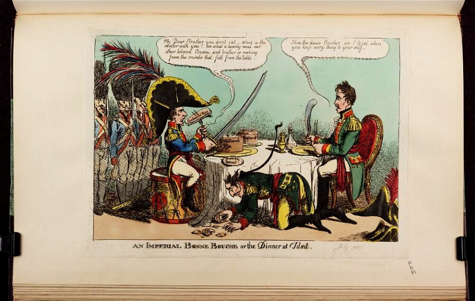 Bodleian Libraries, An imperial bonne bouche or- the dinner at Tilsit