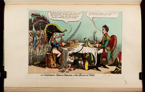 Bodleian Libraries, An imperial bonne bouche or- the dinner at Tilsit