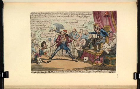 Bodleian Libraries, Anticipation for Boney or- a court martial on the cowardly desrter from the Grand Army