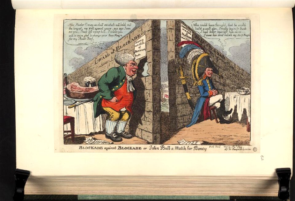 Bodleian Libraries, Blockade against blockade or- John Bull a match for Boney