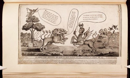 Bodleian Libraries, An hieroglyphic, describing the state of Great Britain and the continent of Europe, for 1804