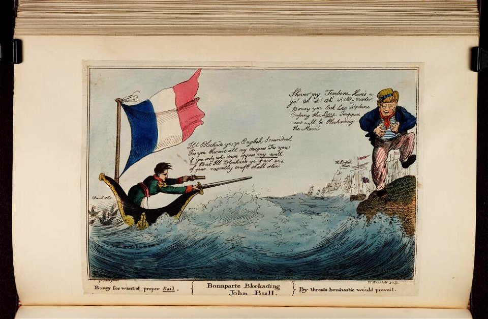 Bodleian Libraries, Bonaparte blockading John Bull