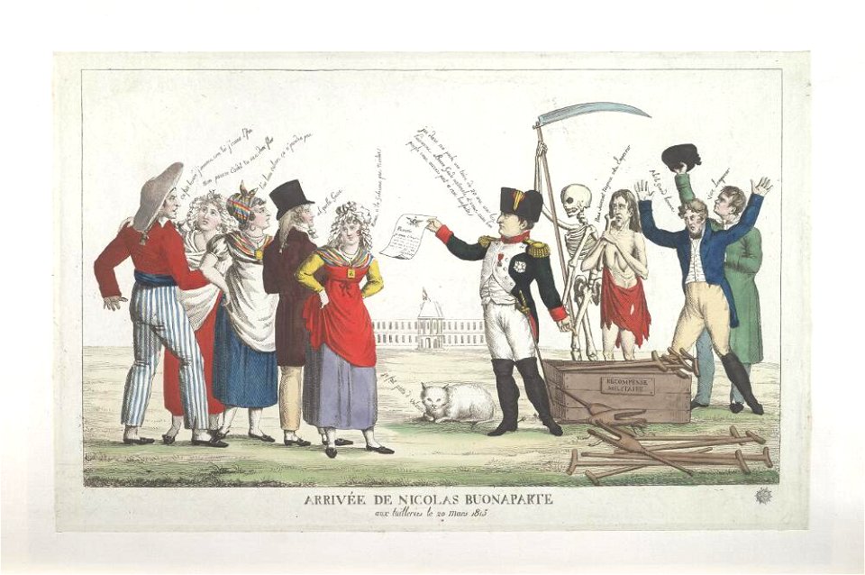Bodleian Libraries, Arrivée de Nicolas Buonaparte aux Tuilleries le 20 mars 1815