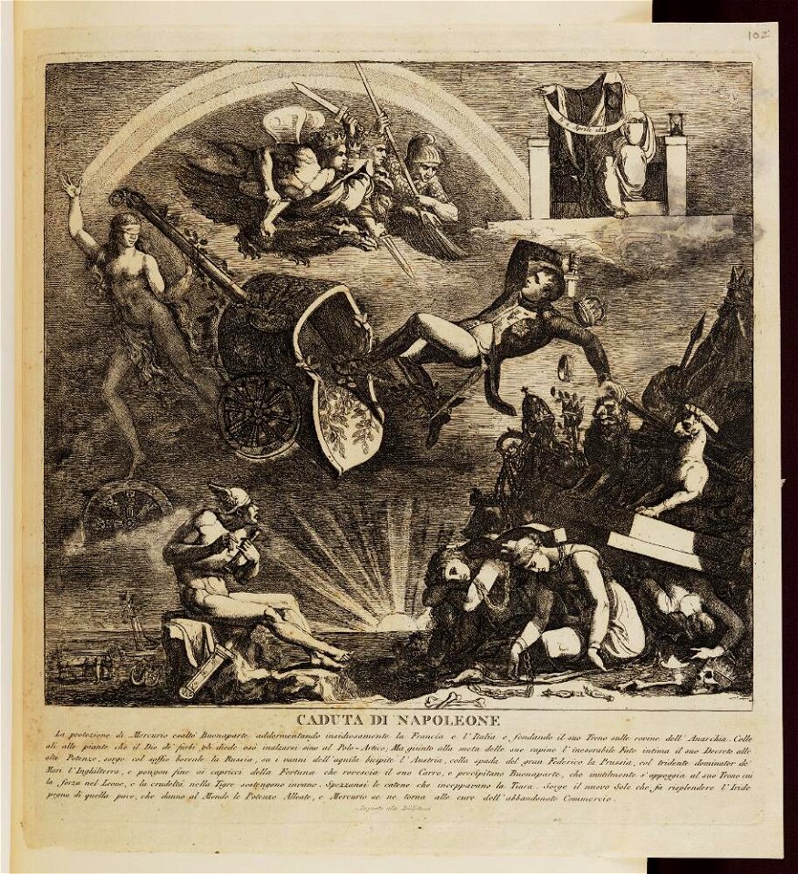 Bodleian Libraries, Caduta di Napoleone- Napoleon Bonaparte premier consul s'est rendu à Notre Dame pour y entendre la Sainte Messe célébrée