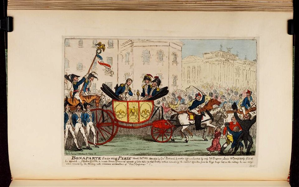 Bodleian Libraries, Bonaparte entering Paris March 20th 1815