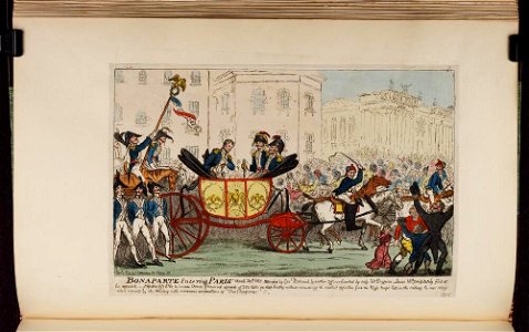 Bodleian Libraries, Bonaparte entering Paris March 20th 1815