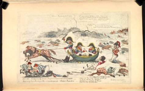 Bodleian Libraries, Boney returning from Russia covered with glory leaving his army in comfortable winter quarters