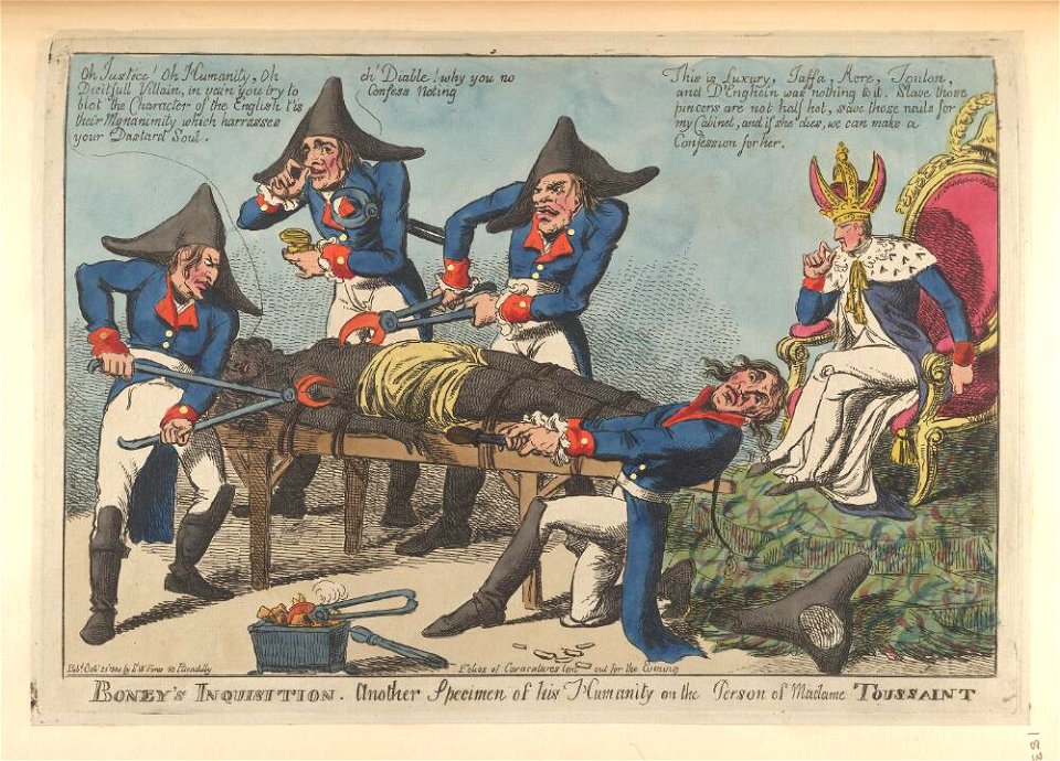 Bodleian Libraries, Boneys inquisition Another specimen of his humanity on the person of Madame Toussaint