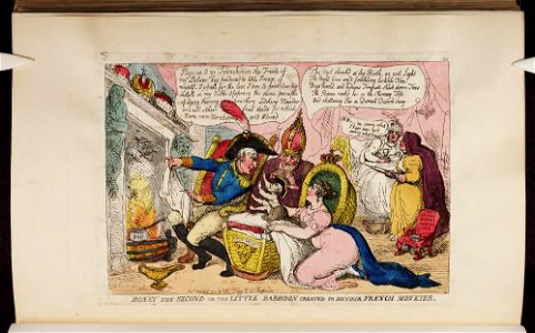 Bodleian Libraries, Boney the second or- the little Baboon created to devour French monkies