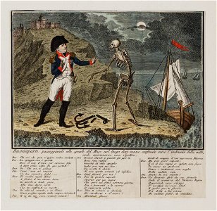 Bodleian Libraries, Buonaparte passeggiando alle sponde del Mare nel luogo dove venne confinato verso l'imbrunir della notte- Napoleon Bonap