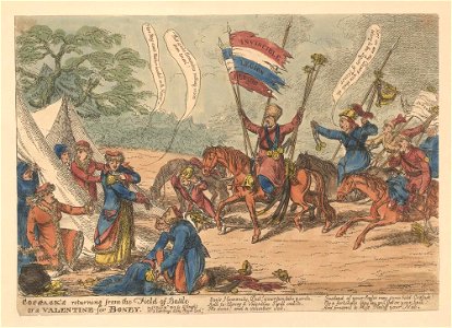 Bodleian Libraries, Cossack's returning from the field of battle or- a valentine for Boney