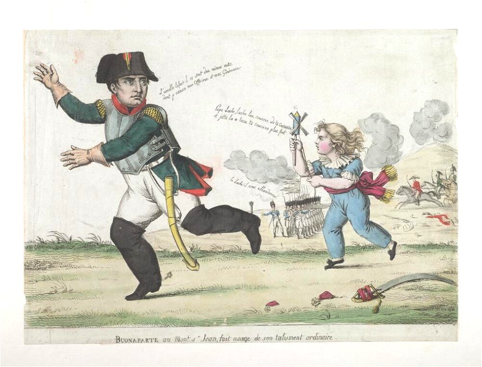 Bodleian Libraries, Buonaparte au Mont St Jean, fait usage de son talisment ordinaire