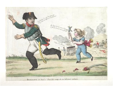 Bodleian Libraries, Buonaparte au Mont St Jean, fait usage de son talisment ordinaire