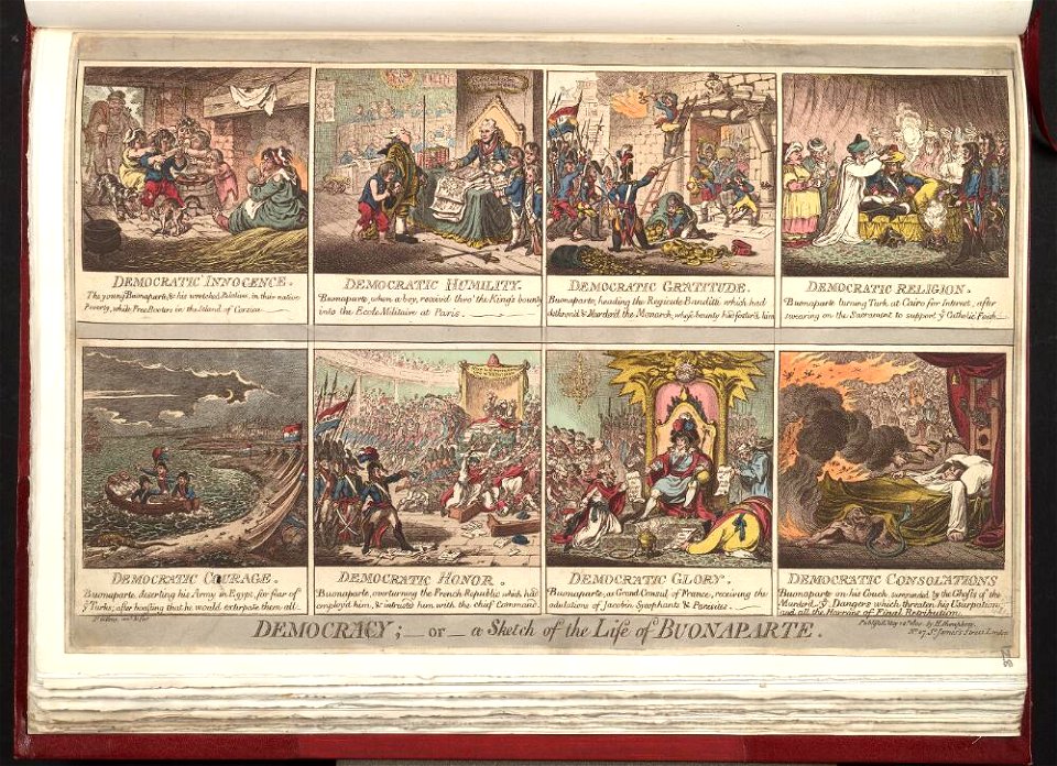 Bodleian Libraries, Democracy or - a sketch of the life of Buonaparte