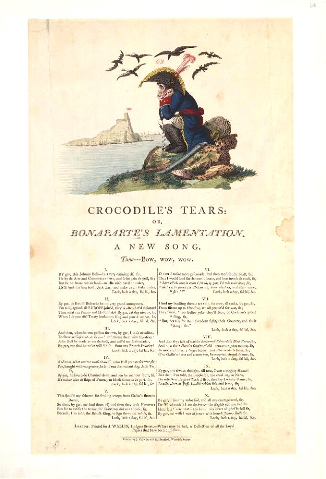 Bodleian Libraries, Crocodiles tears- or,- Bonaparte's lamentation