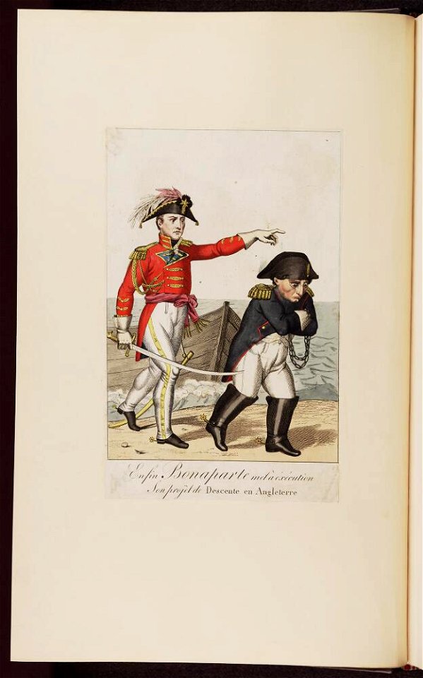 Bodleian Libraries, Enfin Bonaparte met à éxécution son projèt de Descente en Angleterre- Napoleon Bonaparte premier consul s'est rendu à No