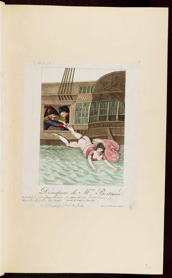 Bodleian Libraries, Désespoir de Mme Bertrand- Napoleon Bonaparte premier consul s'est rendu à Notre Dame pour y entendre la Sainte Messe cé
